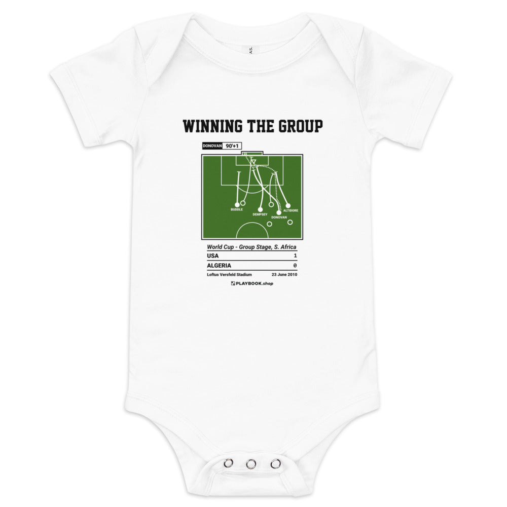 Greatest USMNT Goals Baby Bodysuit: Winning the group (2010)
