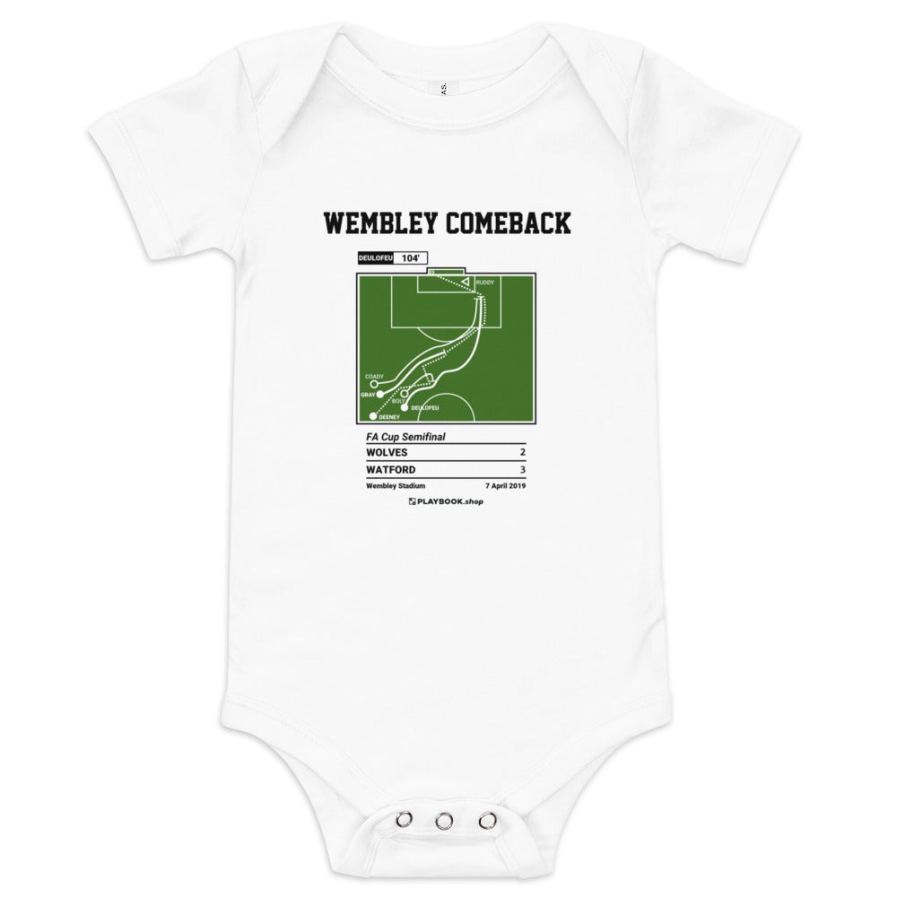 Greatest Watford Goals Baby Bodysuit: Wembley Comeback (2019)