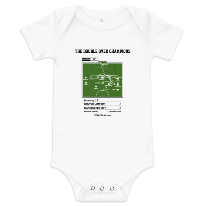 Greatest Wolverhampton Goals Baby Bodysuit: The Double over Champions (2019)