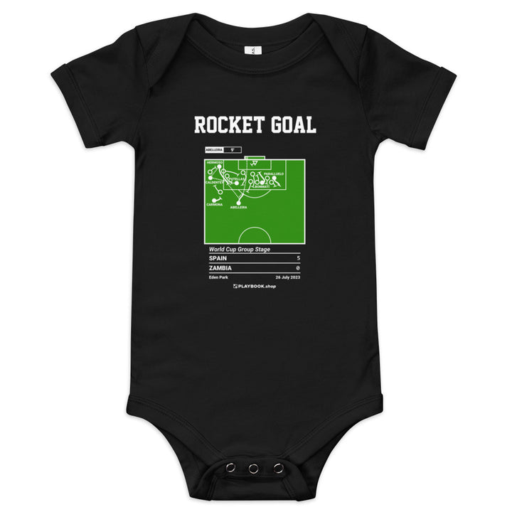 Greatest Spain Goals Baby Bodysuit: Rocket goal (2023)