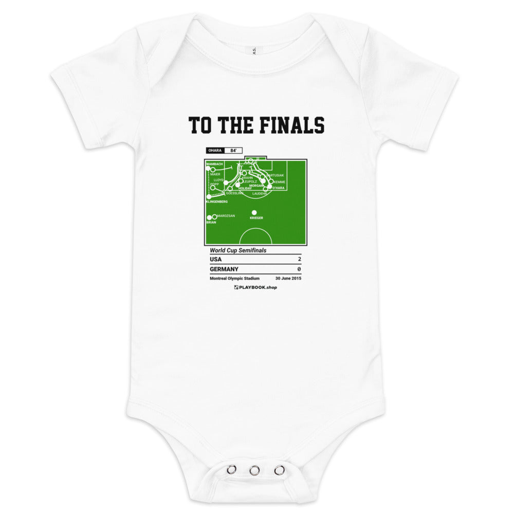 Greatest USWNT Goals Baby Bodysuit: To the Finals (2015)