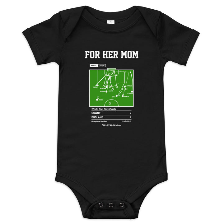 Greatest USWNT Goals Baby Bodysuit: For Her Mom (2019)