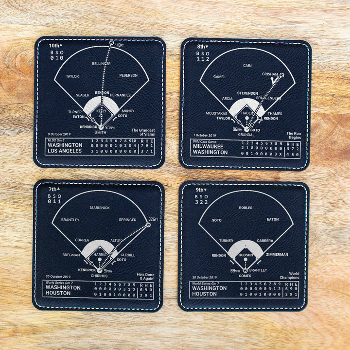 <b>2019 Champions</b> Nationals Plays: Leatherette Coasters (Set of 4)