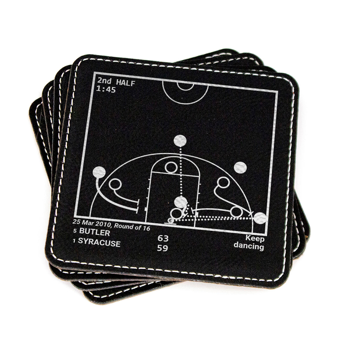 Butler Basketball Greatest Plays: Leatherette Coasters (Set of 4 ...