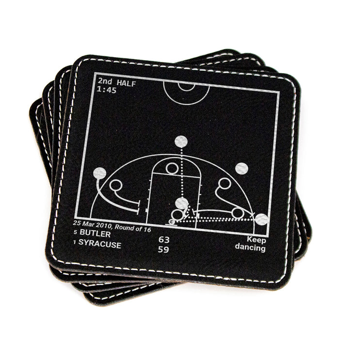 Butler Basketball Greatest Plays: Leatherette Coasters (Set of 4)