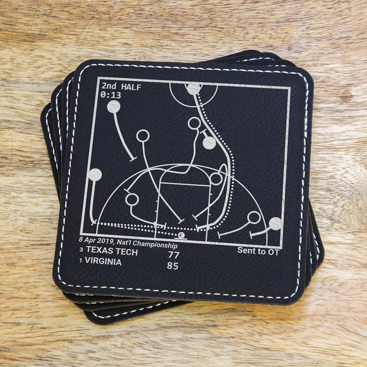 <b>2019 Champions</b> Virginia Basketball Plays: Leatherette Coasters (Set of 4)