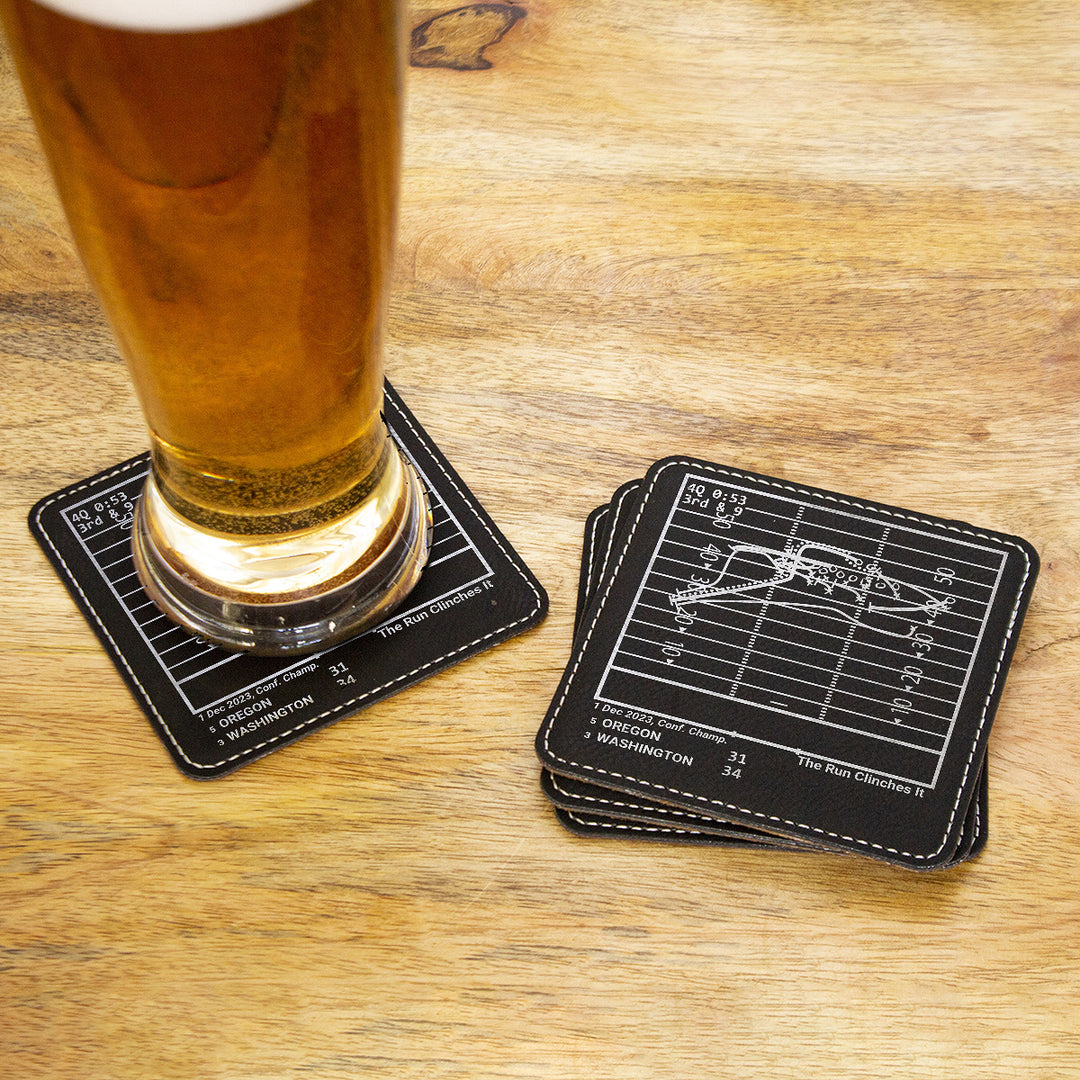 <b>2023 Champions</b> Washington Football Plays: Leatherette Coasters (Set of 4)