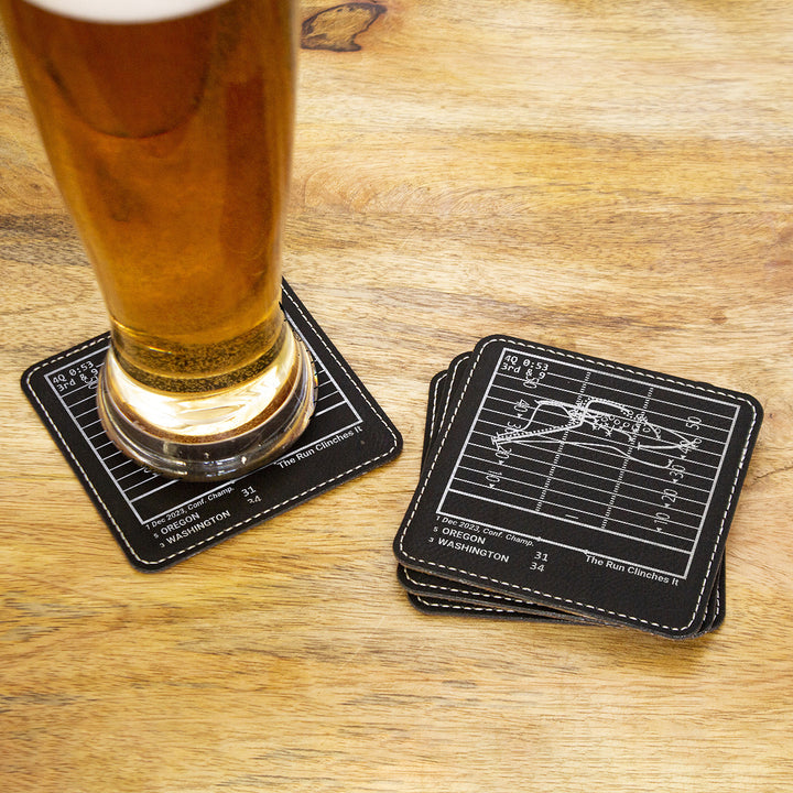 <b>2023 Champions</b> Washington Football Plays: Leatherette Coasters (Set of 4)