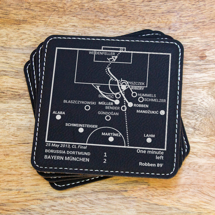 Bayern München Greatest Goals: Leatherette Coasters (Set of 4)