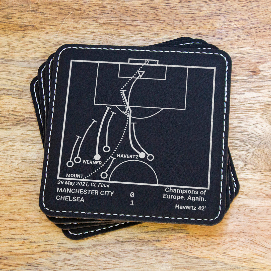 Chelsea Greatest Goals: Leatherette Coasters (Set of 4)