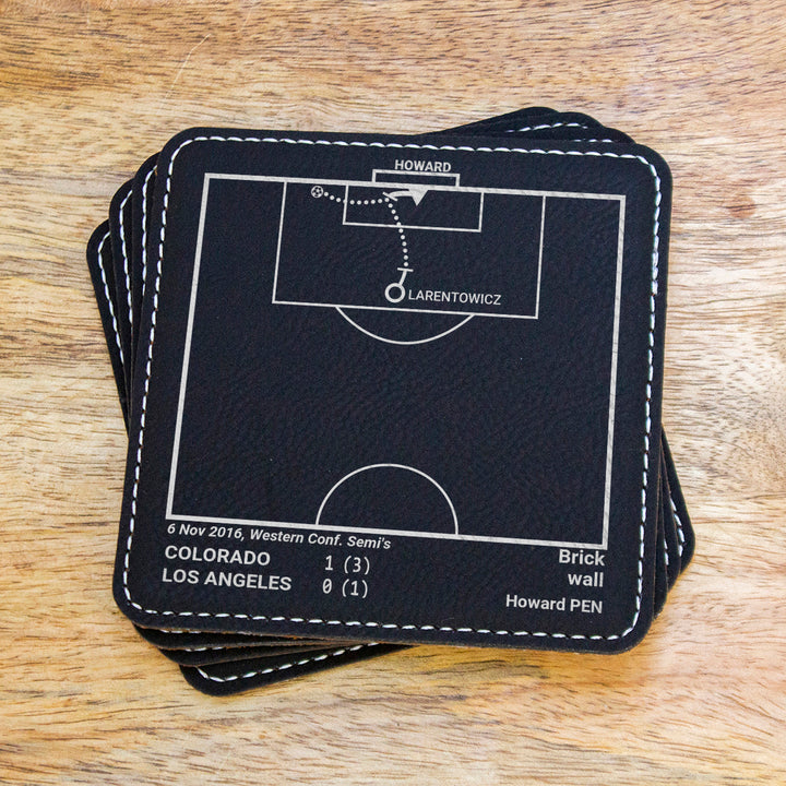 Greatest Colorado Rapids Goals: Leatherette Coasters (Set of 4)
