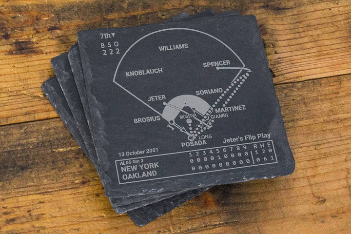Greatest Yankees Modern Plays: Slate Coasters (Set of 4)