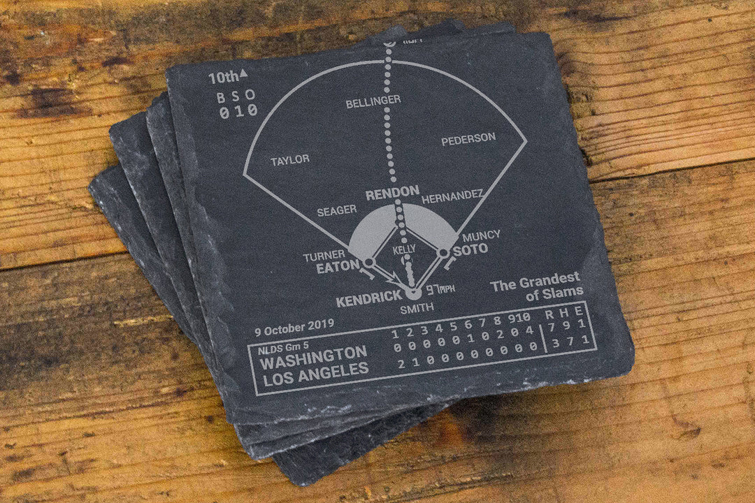 <b>2019 Champions</b> Nationals Plays: Slate Coasters (Set of 4)