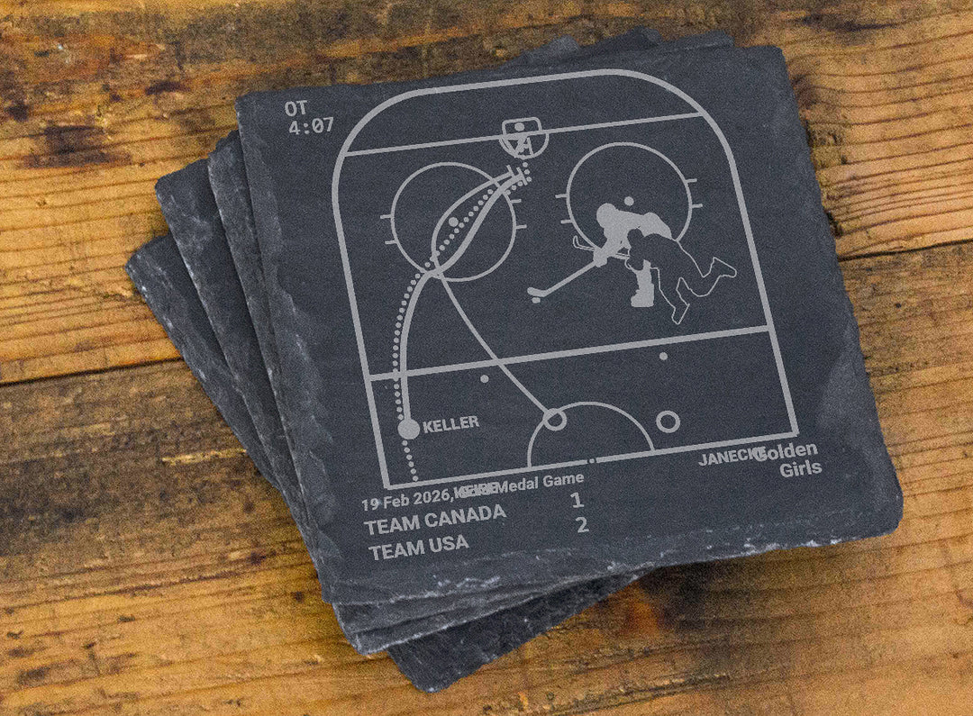United States Women's National Hockey Team Greatest Goals: Slate Coasters (Set of 4)