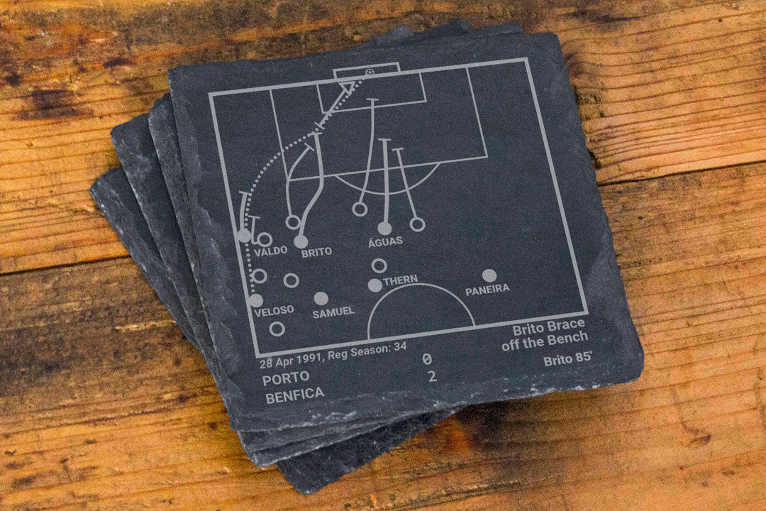 Benfica Greatest Goals: Slate Coasters (Set of 4)