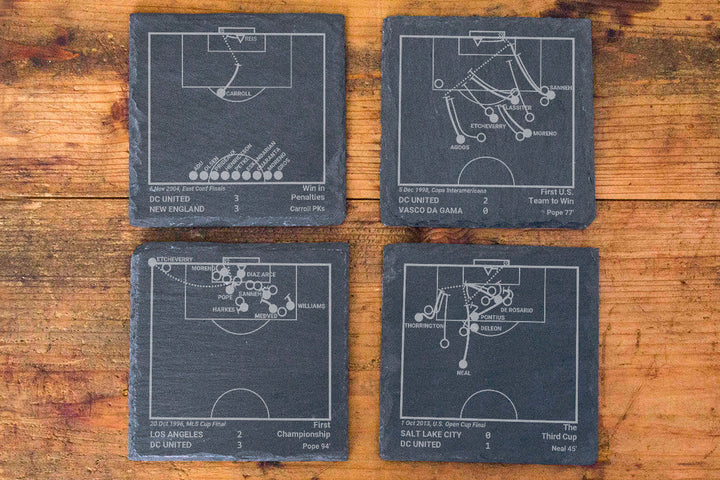 Greatest DC United Goals: Slate Coasters (Set of 4)