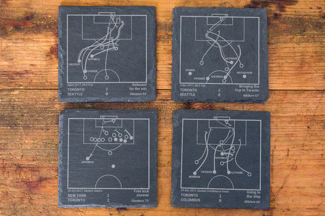 Greatest Toronto FC Goals: Slate Coasters (Set of 4)