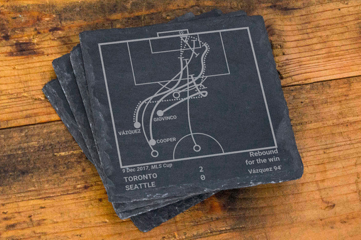 Greatest Toronto FC Goals: Slate Coasters (Set of 4)