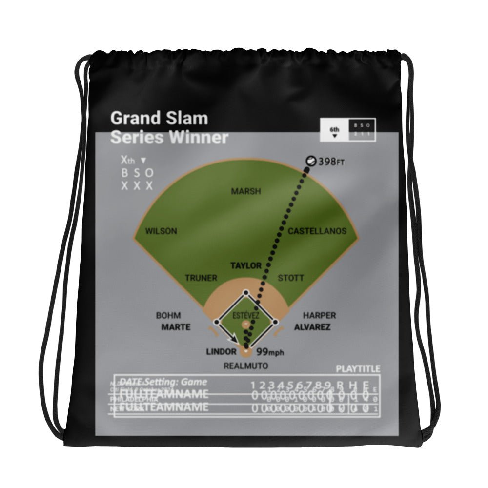 New York Mets Greatest Plays Drawstring Bag: Grand Slam Series Winner (2024)