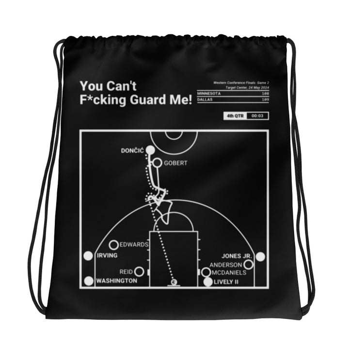 Dallas Mavericks Greatest Plays Drawstring Bag: You Can't F*cking Guard Me! (2024)