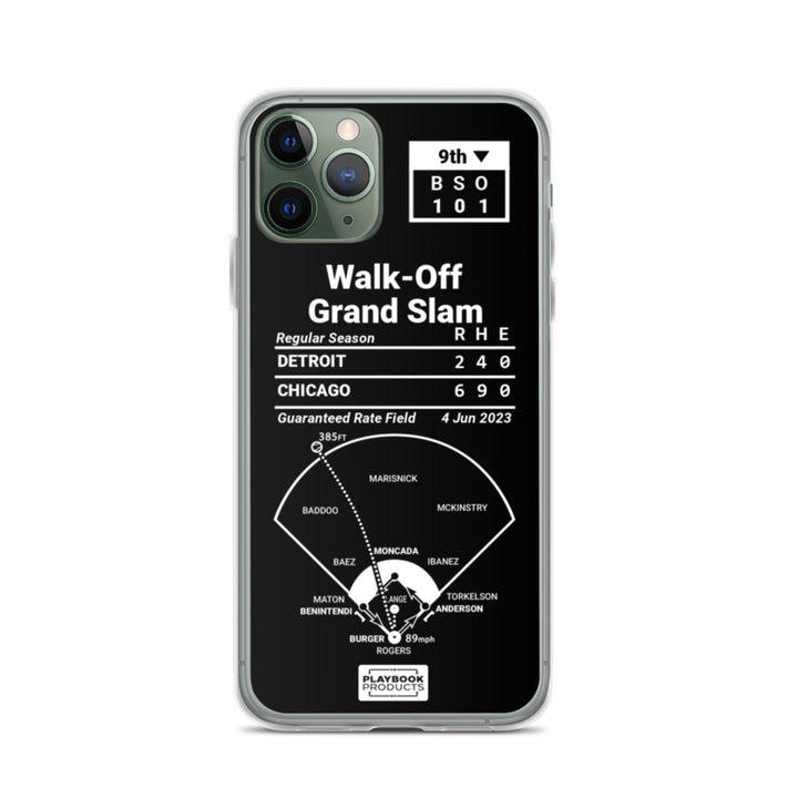 Chicago White Sox Greatest Plays iPhone Case: Walk-Off Grand Slam (2023)