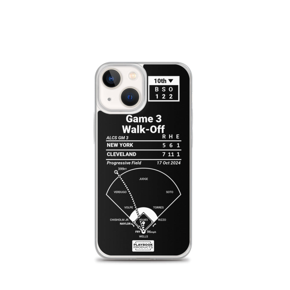 Cleveland Guardians Greatest Plays iPhone Case: Game 3 Walk-Off (2024)