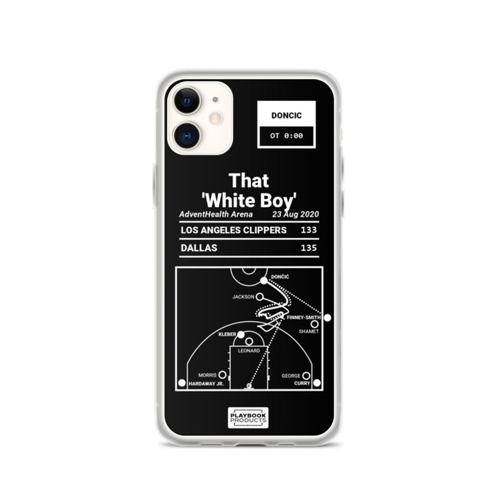 Dallas Mavericks Greatest Plays iPhone Case: That 'White Boy' (2020)