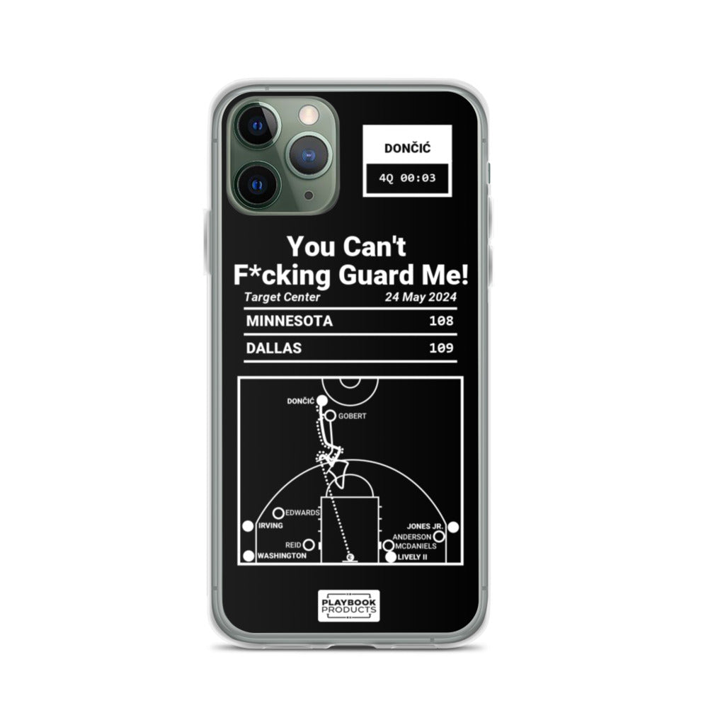 Dallas Mavericks Greatest Plays iPhone Case: You Can't F*cking Guard Me! (2024)