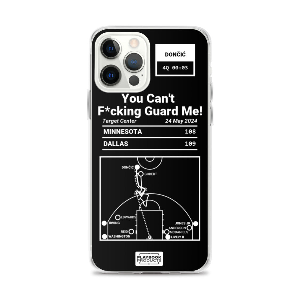 Dallas Mavericks Greatest Plays iPhone Case: You Can't F*cking Guard Me! (2024)