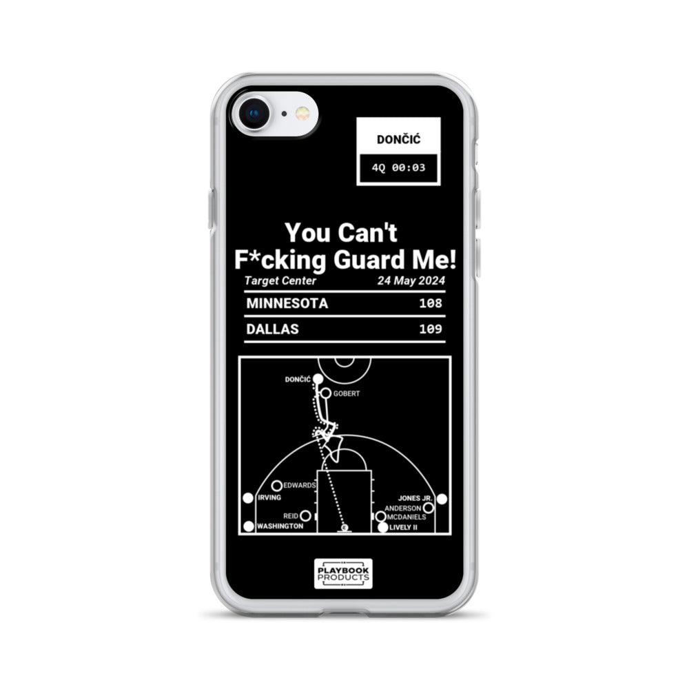 Dallas Mavericks Greatest Plays iPhone Case: You Can't F*cking Guard Me! (2024)