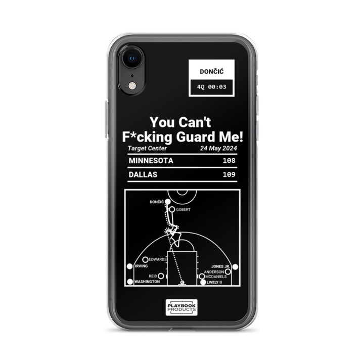 Dallas Mavericks Greatest Plays iPhone Case: You Can't F*cking Guard Me! (2024)