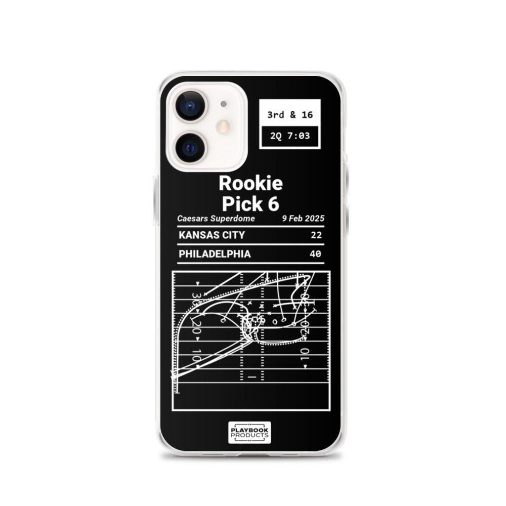 Philadelphia Eagles Greatest Plays iPhone Case: Rookie Pick 6 (2025)