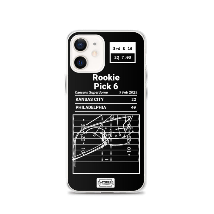 Philadelphia Eagles Greatest Plays iPhone Case: Rookie Pick 6 (2025)