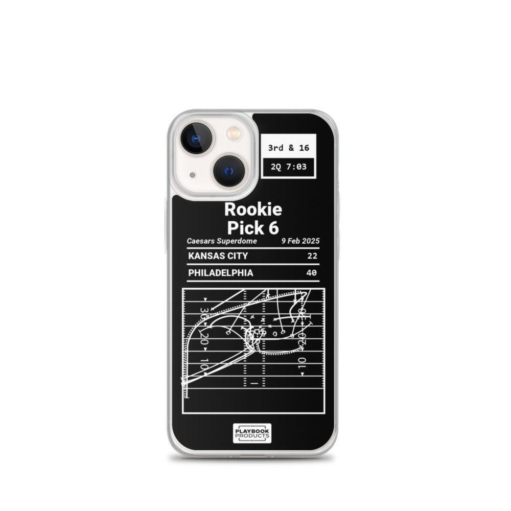 Philadelphia Eagles Greatest Plays iPhone Case: Rookie Pick 6 (2025)