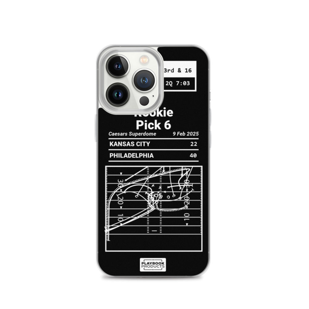 Philadelphia Eagles Greatest Plays iPhone Case: Rookie Pick 6 (2025)