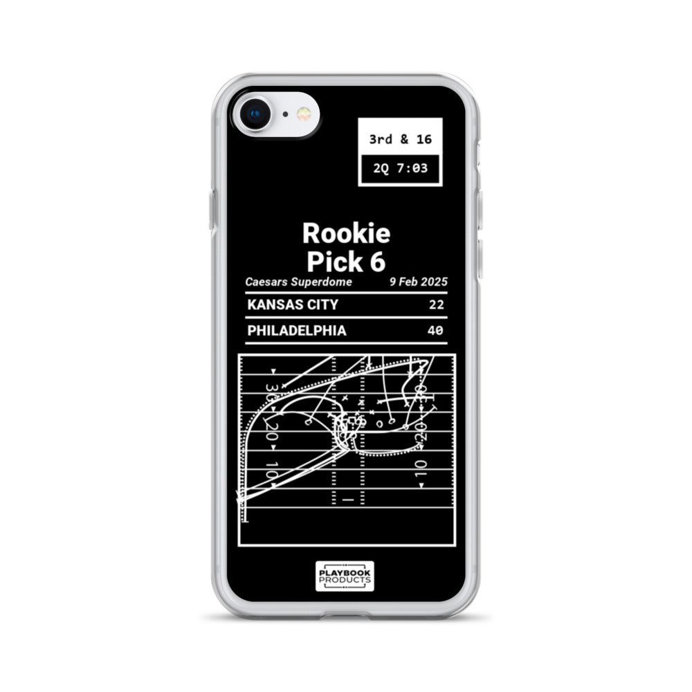 Philadelphia Eagles Greatest Plays iPhone Case: Rookie Pick 6 (2025)