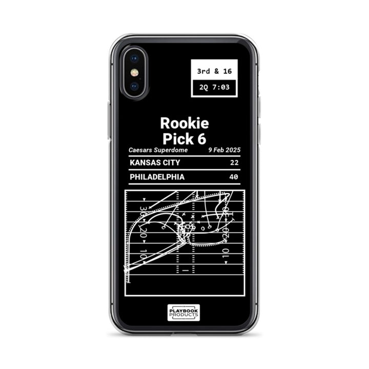 Philadelphia Eagles Greatest Plays iPhone Case: Rookie Pick 6 (2025)