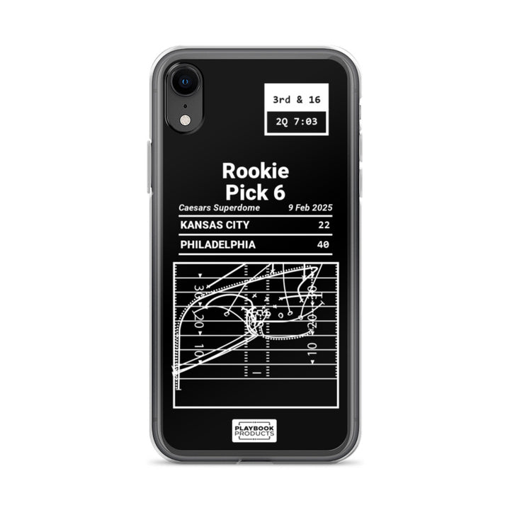 Philadelphia Eagles Greatest Plays iPhone Case: Rookie Pick 6 (2025)