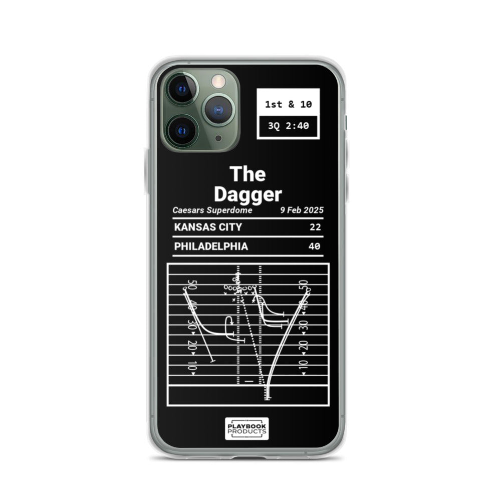 Philadelphia Eagles Greatest Plays iPhone Case: The Dagger (2025)