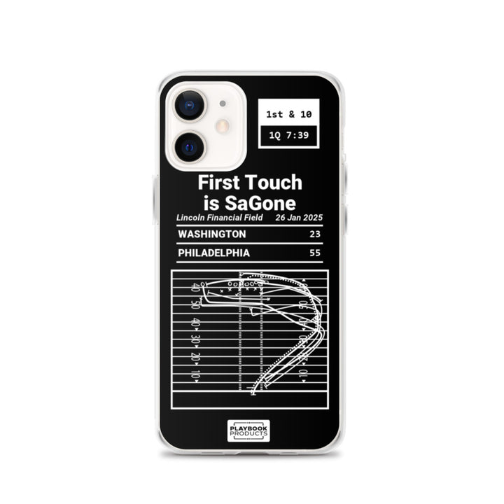 Philadelphia Eagles Greatest Plays iPhone Case: First Touch is SaGone (2025)