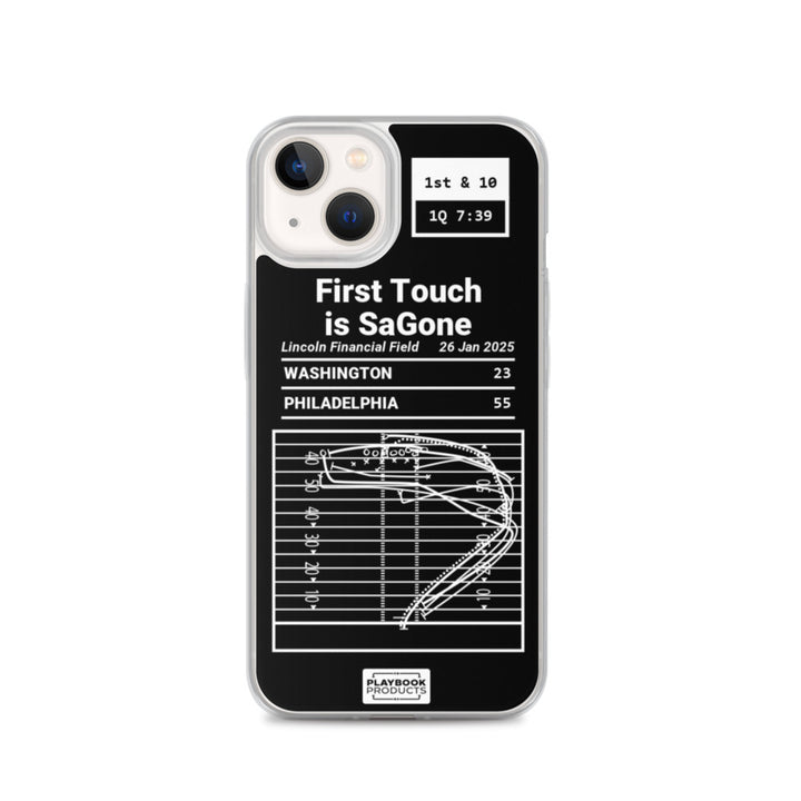 Philadelphia Eagles Greatest Plays iPhone Case: First Touch is SaGone (2025)