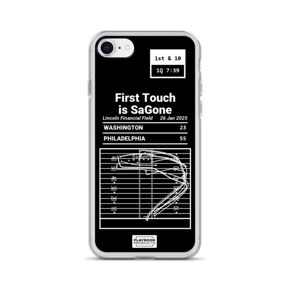 Philadelphia Eagles Greatest Plays iPhone Case: First Touch is SaGone (2025)