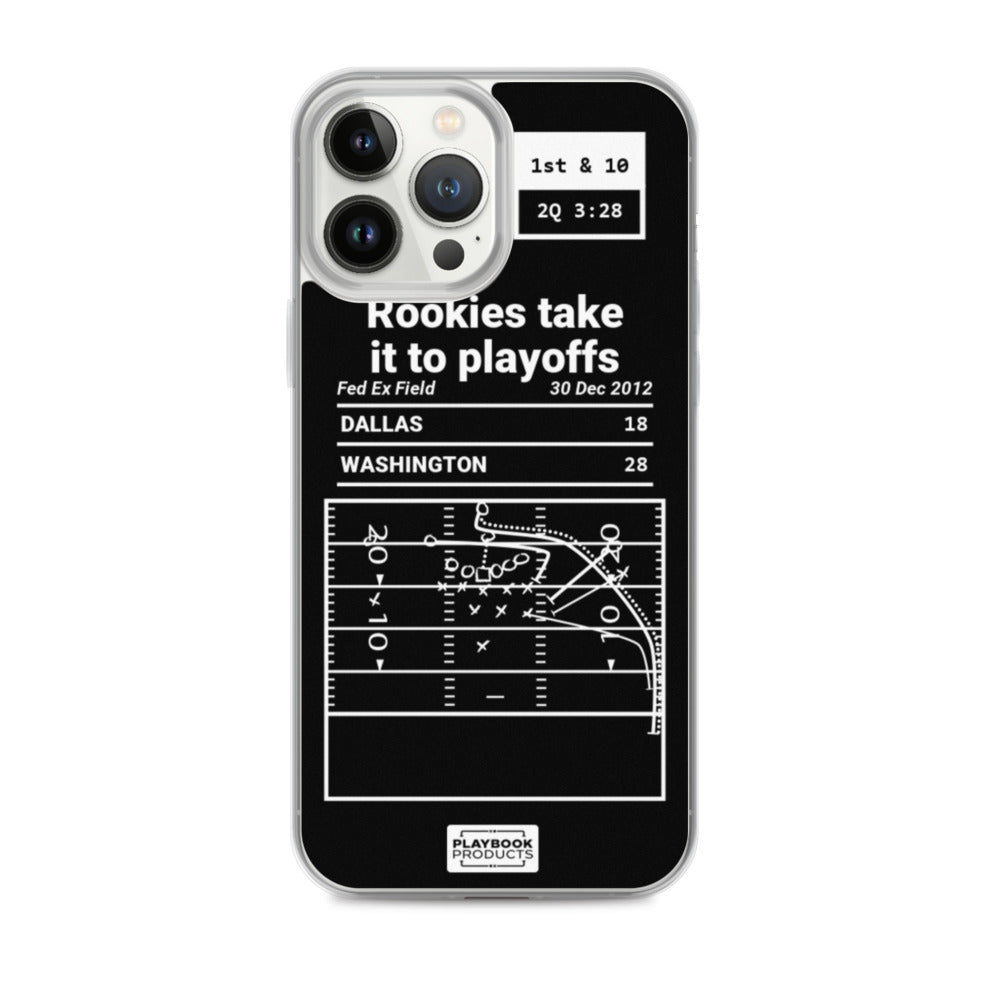 Washington Commanders Greatest Plays iPhone Case: Rookies take it to playoffs (2012)