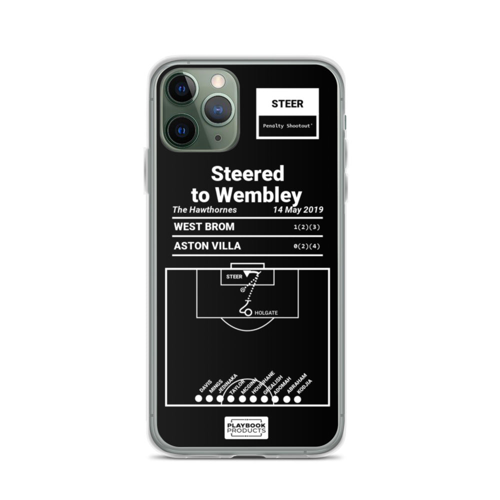 Aston Villa Greatest Goals iPhone Case: Steered to Wembley (2019)