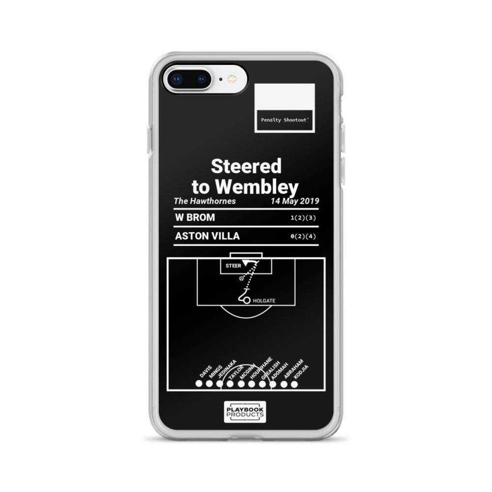 Aston Villa Greatest Goals iPhone Case: Steered to Wembley (2019)