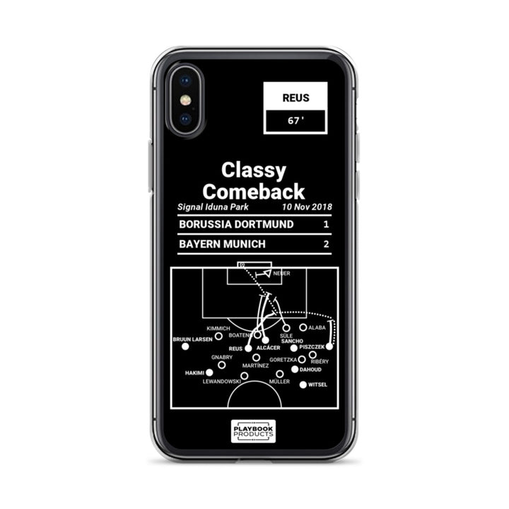 Borussia Dortmund Greatest Goals iPhone Case: Classy Comeback (2018)