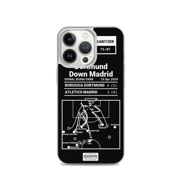 Borussia Dortmund Greatest Goals iPhone Case: Dortmund Down Madrid (2024)