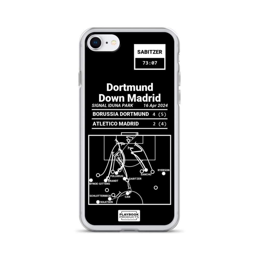 Borussia Dortmund Greatest Goals iPhone Case: Dortmund Down Madrid (2024)