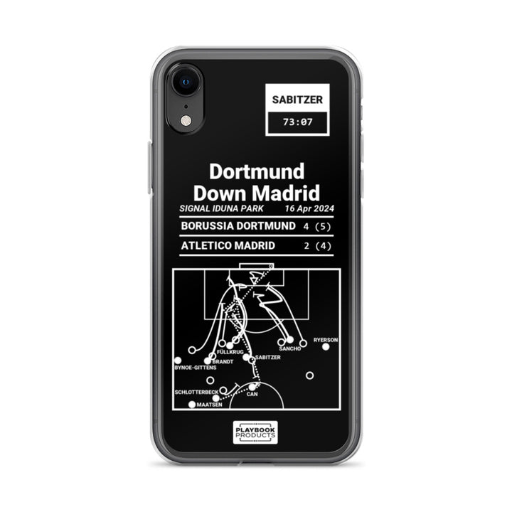 Borussia Dortmund Greatest Goals iPhone Case: Dortmund Down Madrid (2024)