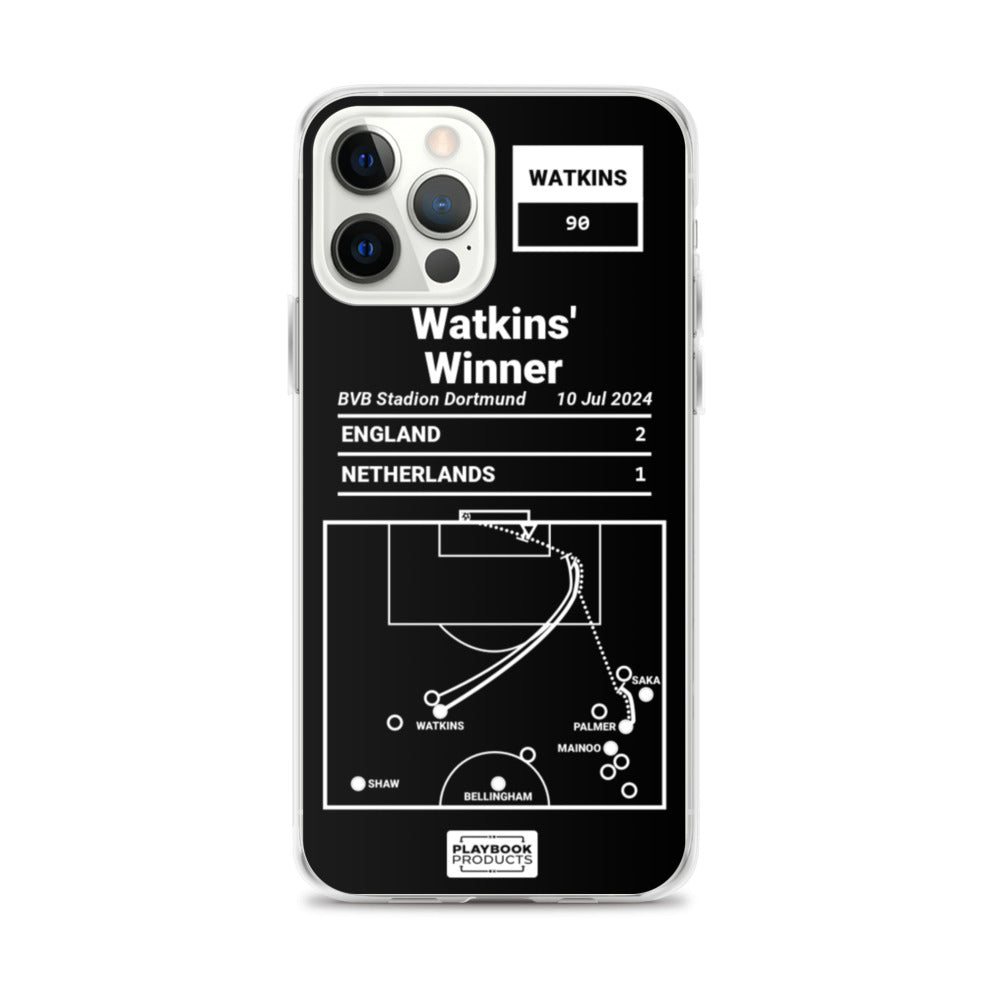 England National Team Greatest Goals iPhone Case: Watkins' Winner (2024)